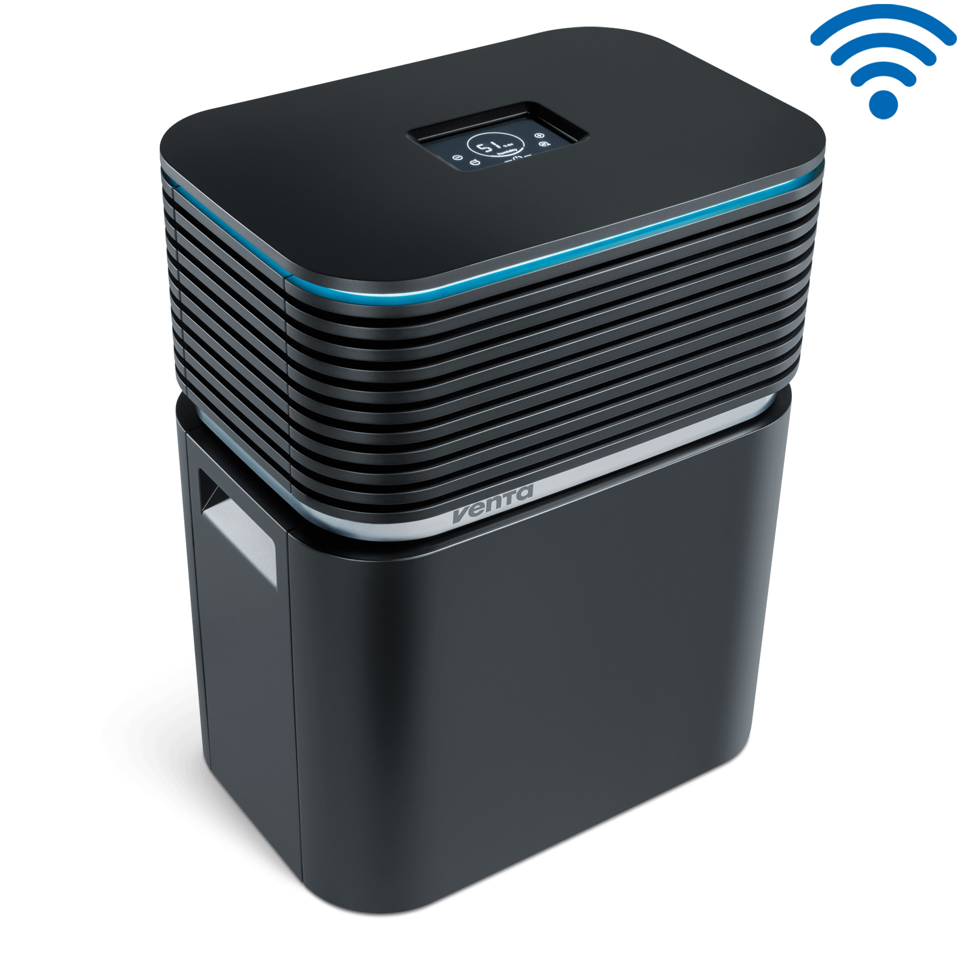 Мойка воздуха Venta AEROSTYLE LW74 WiFi черный до 90 кв.м